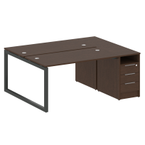 Metal System Quattro Р. ст. с тумбой на О-образном м/к 50БО.РС-СТП-2.3 Акация/Антрацит металл 1812*1475*750 Metal System Quattro Р. ст. с тумбой на О-образном м/к 50БО.РС-СТП-2.3 Акация/Антрацит металл 1812*1475*750