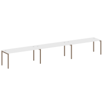 Metal System Quattro Р. ст. на 3 раб. места на П-образном м/к 40БП.СМ-3.5 Акация/Антрацит металл 5400*720*750 Metal System Quattro Р. ст. на 3 раб. места на П-образном м/к 40БП.СМ-3.5 Акация/Антрацит металл 5400*720*750