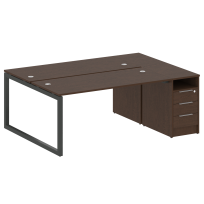 Metal System Quattro Р. ст. с тумбой на О-образном м/к 50БО.РС-СТП-2.4 Акация/Антрацит металл 2012*1475*750 Metal System Quattro Р. ст. с тумбой на О-образном м/к 50БО.РС-СТП-2.4 Акация/Антрацит металл 2012*1475*750