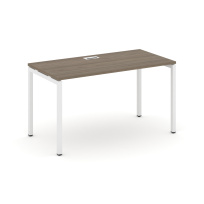 Стол офисный Style Project SN-4P.SP-012 / Дуб Табак – Металл Белый / 1180×700×750 Стол офисный Style Project SN-4P.SP-012 / Дуб Табак – Металл Белый / 1180×700×750