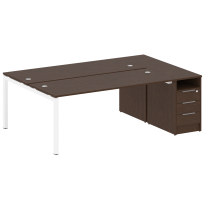 Metal System Quattro Р. ст. с тумбой на П-образном м/к 50БП.РС-СТП-2.5 Акация/Антрацит металл 2212*1475*750 Metal System Quattro Р. ст. с тумбой на П-образном м/к 50БП.РС-СТП-2.5 Акация/Антрацит металл 2212*1475*750