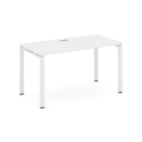 Стол офисный Style Project SN-4P.SP-005 / Дуб Табак – Металл Белый / 1780×600×750 Стол офисный Style Project SN-4P.SP-005 / Дуб Табак – Металл Белый / 1780×600×750