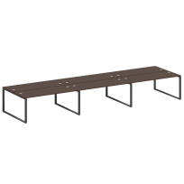 Metal System Р. ст. на 6 раб. места на О-образном м/к БО.СМ-6.5 Акация/Антрацит металл 5400*1475*750 Metal System Р. ст. на 6 раб. места на О-образном м/к БО.СМ-6.5 Акация/Антрацит металл 5400*1475*750