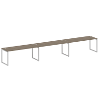 Metal System Quattro Р. ст. на 3 раб. места на О-образном м/к 40БО.СМ-3.5 Акация/Антрацит металл 5400*720*750 Metal System Quattro Р. ст. на 3 раб. места на О-образном м/к 40БО.СМ-3.5 Акация/Антрацит металл 5400*720*750