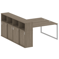 Metal System Quattro Р. ст. с шкафом-купе на О-образном м/к 40БО.РС-СШК-4.4 Т Акация/Антрацит металл 2010*2332*1098 Metal System Quattro Р. ст. с шкафом-купе на О-образном м/к 40БО.РС-СШК-4.4 Т Акация/Антрацит металл 2010*2332*1098