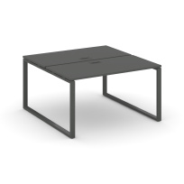 Стол-бенч двухсторонний двухместный Style Project SN-6O.DRS-002 / Дуб Табак – Металл Белый / 1180×1232×750 Стол-бенч двухсторонний двухместный Style Project SN-6O.DRS-002 / Дуб Табак – Металл Белый / 1180×1232×750