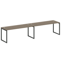 Metal System Quattro Р. ст. на 2 раб. места на О-образном м/к 40БО.СМ-2.5 Акация/Антрацит металл 3600*720*750 Metal System Quattro Р. ст. на 2 раб. места на О-образном м/к 40БО.СМ-2.5 Акация/Антрацит металл 3600*720*750
