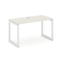 Стол офисный Style Project SN-6O.SP-004 / Дуб Табак – Металл Белый / 1580×600×750 Стол офисный Style Project SN-6O.SP-004 / Дуб Табак – Металл Белый / 1580×600×750