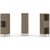 Стеллаж-перегородка двухсторонний средний трёхъярусный Style Project SN.NSD-311 Тиквуд Светлый/Металл Белый 387×400×1248 Стеллаж-перегородка двухсторонний средний трёхъярусный Style Project SN.NSD-311 Тиквуд Светлый/Металл Белый 387×400×1248