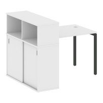 Metal System Quattro Стол офисный с шкафом-купе на П-образном м/к 40БП.РС-СШК-3.1 Т Вяз/Мокко металл 1410×1120×1098 Metal System Quattro Стол офисный с шкафом-купе на П-образном м/к 40БП.РС-СШК-3.1 Т Вяз/Мокко металл 1410×1120×1098