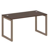 Metal System Quattro Стол офисный на О-образном м/к 50БО.СП-3 Вяз/Мокко металл 1400×720×750 Metal System Quattro Стол офисный на О-образном м/к 50БО.СП-3 Вяз/Мокко металл 1400×720×750