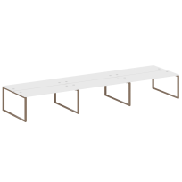 Metal System Р. ст. на 6 раб. места на О-образном м/к БО.СМ-6.5 Акация/Антрацит металл 5400*1475*750 Metal System Р. ст. на 6 раб. места на О-образном м/к БО.СМ-6.5 Акация/Антрацит металл 5400*1475*750