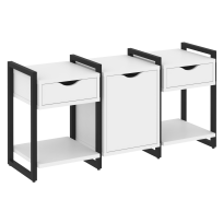 Loft Тумба на регулируемых опорах наборная. Вариант №6 VR.L-TN-6.O Тиквуд тёмный/Чёрный металл 1440×460×719 Loft Тумба на регулируемых опорах наборная. Вариант №6 VR.L-TN-6.O Тиквуд тёмный/Чёрный металл 1440×460×719
