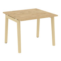 Onix Wood Стол переговорный (1 столешница) OW.PRG-1.1 Белый бриллиант/Дуб светлый/Белый металл 980*980*750 Onix Wood Стол переговорный (1 столешница) OW.PRG-1.1 Белый бриллиант/Дуб светлый/Белый металл 980*980*750