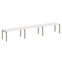 Metal System Quattro Р. ст. на 3 раб. места на П-образном м/к 50БП.СМ-3.4 Акация/Антрацит металл 4800*720*750 Metal System Quattro Р. ст. на 3 раб. места на П-образном м/к 50БП.СМ-3.4 Акация/Антрацит металл 4800*720*750