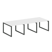 Metal System Quattro Перег. стол (3 столешницы) на О-оразном м/к 50БО.ПРГ-3.1 Акация/Антрацит металл 3000*1235*750 Metal System Quattro Перег. стол (3 столешницы) на О-оразном м/к 50БО.ПРГ-3.1 Акация/Антрацит металл 3000*1235*750
