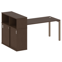 Metal System Quattro Стол офисный с шкафом-купе на П-образном м/к 50БП.РС-СШК-3.4 Т Вяз/Мокко металл 2010×1120×1098 Metal System Quattro Стол офисный с шкафом-купе на П-образном м/к 50БП.РС-СШК-3.4 Т Вяз/Мокко металл 2010×1120×1098