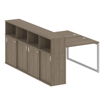 Metal System Quattro Р. ст. с шкафом-купе на О-образном м/к 40БО.РС-СШК-4.2 Т Акация/Антрацит металл 1610*2332*1098 Metal System Quattro Р. ст. с шкафом-купе на О-образном м/к 40БО.РС-СШК-4.2 Т Акация/Антрацит металл 1610*2332*1098