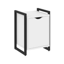 Loft Тумба на регулируемых опорах с распашным фасадом VR.L-T2.O Тиквуд тёмный/Чёрный металл 500×460×719 Loft Тумба на регулируемых опорах с распашным фасадом VR.L-T2.O Тиквуд тёмный/Чёрный металл 500×460×719