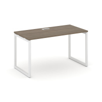 Стол офисный Style Project SN-4O.SP-003 / Дуб Табак – Металл Белый / 1380×600×750 Стол офисный Style Project SN-4O.SP-003 / Дуб Табак – Металл Белый / 1380×600×750
