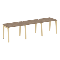 Onix Wood Рабочая станция OW.RS-3.1.7 Белый бриллиант/Дуб светлый/Белый металл 2940*720*750 Onix Wood Рабочая станция OW.RS-3.1.7 Белый бриллиант/Дуб светлый/Белый металл 2940*720*750