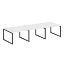 Metal System Quattro Перег. стол (3 столешницы) на О-оразном м/к 50БО.ПРГ-3.2 Акация/Антрацит металл 3600*1235*750 Metal System Quattro Перег. стол (3 столешницы) на О-оразном м/к 50БО.ПРГ-3.2 Акация/Антрацит металл 3600*1235*750