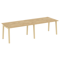 Onix Wood Стол переговорный (2 столешницы) OW.PRG-2.3 Белый бриллиант/Дуб светлый/Белый металл 2760*980*750 Onix Wood Стол переговорный (2 столешницы) OW.PRG-2.3 Белый бриллиант/Дуб светлый/Белый металл 2760*980*750