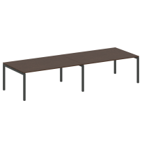 Metal System Quattro Перег. стол (2 столешницы) на П-образном м/к 50БП.ПРГ-2.5 Акация/Антрацит металл 3600*1235*750 Metal System Quattro Перег. стол (2 столешницы) на П-образном м/к 50БП.ПРГ-2.5 Акация/Антрацит металл 3600*1235*750