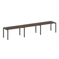 Metal System Р. ст. на 3 раб. места на П-образном м/к БП.СМ-3.3 Акация/Антрацит металл 4200*720*750 Metal System Р. ст. на 3 раб. места на П-образном м/к БП.СМ-3.3 Акация/Антрацит металл 4200*720*750