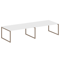 Metal System Quattro Перег. стол (2 столешницы) на О-образном м/к 40БО.ПРГ-2.5 Акация/Антрацит металл 3600*1235*750 Metal System Quattro Перег. стол (2 столешницы) на О-образном м/к 40БО.ПРГ-2.5 Акация/Антрацит металл 3600*1235*750