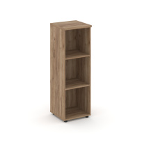 Стеллаж средний узкий Style Project / SN.STU.E-200 Белый – Тиквуд Светлый / 400×400×1203 Стеллаж средний узкий Style Project / SN.STU.E-200 Белый – Тиквуд Светлый / 400×400×1203