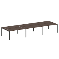 Metal System Р. ст. на 6 раб. места на П-образном м/к БП.СМ-6.4 Акация/Антрацит металл 4800*1475*750 Metal System Р. ст. на 6 раб. места на П-образном м/к БП.СМ-6.4 Акация/Антрацит металл 4800*1475*750