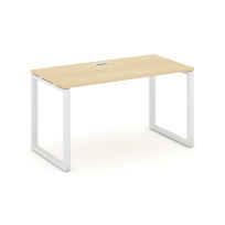Стол офисный Style Project SN-6O.SP-002 / Дуб Табак – Металл Белый / 1180×600×750 Стол офисный Style Project SN-6O.SP-002 / Дуб Табак – Металл Белый / 1180×600×750