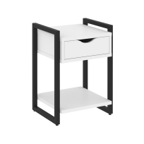 Loft Тумба на регулируемых опорах с ящиком и полкой VR.L-T1.O Тиквуд тёмный/Чёрный металл 500×460×719 Loft Тумба на регулируемых опорах с ящиком и полкой VR.L-T1.O Тиквуд тёмный/Чёрный металл 500×460×719