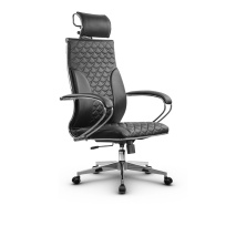 Кресло для руководителя Метта L 2c 44C/K_17834_Кожа перфорированная NewLeather - Черный_Кожа перфорированная NewLeather - Черный Кресло для руководителя Метта L 2c 44C/K_17834_Кожа перфорированная NewLeather - Черный_Кожа перфорированная NewLeather - Черный