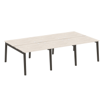 Onix Wood Рабочая станция OW.D.RS-6.1.8 Белый бриллиант/Дуб светлый/Белый металл 2940*1635*750 Onix Wood Рабочая станция OW.D.RS-6.1.8 Белый бриллиант/Дуб светлый/Белый металл 2940*1635*750