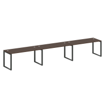 Metal System Р. ст. на 3 раб. места на О-образном м/к БО.СМ-3.4 Акация/Антрацит металл 4800*720*750 Metal System Р. ст. на 3 раб. места на О-образном м/к БО.СМ-3.4 Акация/Антрацит металл 4800*720*750