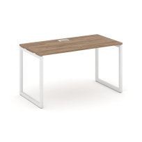 Стол офисный Style Project SN-4O.SP-004 / Дуб Табак – Металл Белый / 1580×600×750 Стол офисный Style Project SN-4O.SP-004 / Дуб Табак – Металл Белый / 1580×600×750