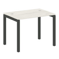 Metal System Quattro Стол офисный на П-образном м/к 50БП.СП-1 Вяз/Мокко металл 1000×720×750 Metal System Quattro Стол офисный на П-образном м/к 50БП.СП-1 Вяз/Мокко металл 1000×720×750