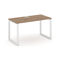 Стол офисный Style Project SN-4O.SP-005 / Дуб Табак – Металл Белый / 1780×600×750 Стол офисный Style Project SN-4O.SP-005 / Дуб Табак – Металл Белый / 1780×600×750