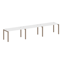 Metal System Quattro Р. ст. на 3 раб. места на П-образном м/к 50БП.СМ-3.3 Акация/Антрацит металл 4200*720*750 Metal System Quattro Р. ст. на 3 раб. места на П-образном м/к 50БП.СМ-3.3 Акация/Антрацит металл 4200*720*750