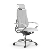 Кресло для руководителя Yoga 2DM B2-10K черный (бежевая строчка)