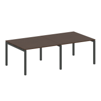 Metal System Quattro Перег. стол (2 столешницы) на П-образном м/к 50БП.ПРГ-2.2 Акация/Антрацит металл 2400*1235*750 Metal System Quattro Перег. стол (2 столешницы) на П-образном м/к 50БП.ПРГ-2.2 Акация/Антрацит металл 2400*1235*750