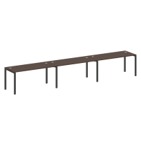 Metal System Р. ст. на 3 раб. места на П-образном м/к БП.СМ-3.4 Акация/Антрацит металл 4800*720*750 Metal System Р. ст. на 3 раб. места на П-образном м/к БП.СМ-3.4 Акация/Антрацит металл 4800*720*750