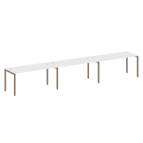 Metal System Quattro Р. ст. на 3 раб. места на П-образном м/к 40БП.СМ-3.4 Акация/Антрацит металл 4800*720*750 Metal System Quattro Р. ст. на 3 раб. места на П-образном м/к 40БП.СМ-3.4 Акация/Антрацит металл 4800*720*750