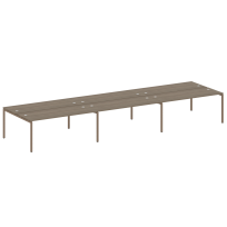 Metal System Quattro Р. ст. на 6 раб. места на П-образном м/к 40БП.СМ-6.5 Акация/Антрацит металл 5400*1475*750 Metal System Quattro Р. ст. на 6 раб. места на П-образном м/к 40БП.СМ-6.5 Акация/Антрацит металл 5400*1475*750