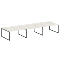 Metal System Quattro Р. ст. на 6 раб. места на О-образном м/к 40БО.СМ-6.4 Акация/Антрацит металл 4800*1475*750 Metal System Quattro Р. ст. на 6 раб. места на О-образном м/к 40БО.СМ-6.4 Акация/Антрацит металл 4800*1475*750