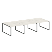 Metal System Quattro Р. ст. на 6 раб. места на О-образном м/к 40БО.СМ-6.2 Акация/Антрацит металл 3600*1475*750 Metal System Quattro Р. ст. на 6 раб. места на О-образном м/к 40БО.СМ-6.2 Акация/Антрацит металл 3600*1475*750