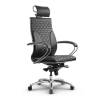 Кресло для руководителя Метта L 2c 44C/K_17838_Кожа перфорированная NewLeather - Черный_Кожа перфорированная NewLeather - Черный Кресло для руководителя Метта L 2c 44C/K_17838_Кожа перфорированная NewLeather - Черный_Кожа перфорированная NewLeather - Черный