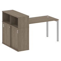 Metal System Quattro Стол офисный с шкафом-купе на П-образном м/к 50БП.РС-СШК-3.3 Т Вяз/Мокко металл 1810×1120×1098 Metal System Quattro Стол офисный с шкафом-купе на П-образном м/к 50БП.РС-СШК-3.3 Т Вяз/Мокко металл 1810×1120×1098
